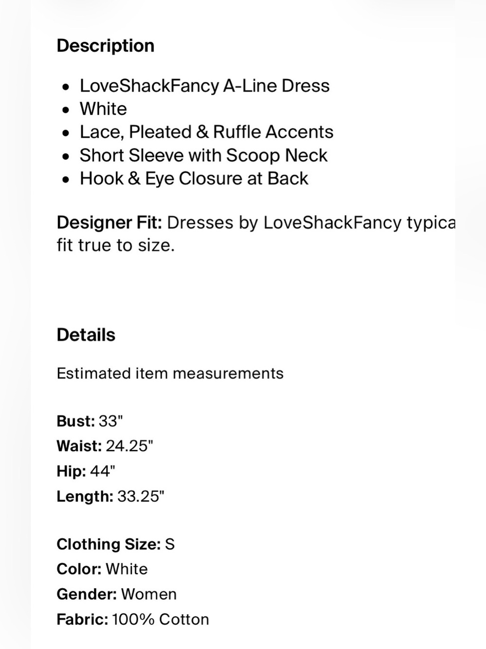 Love Shack Fancy Women's White Ruffled Short Dress - Picture 4 of 4
